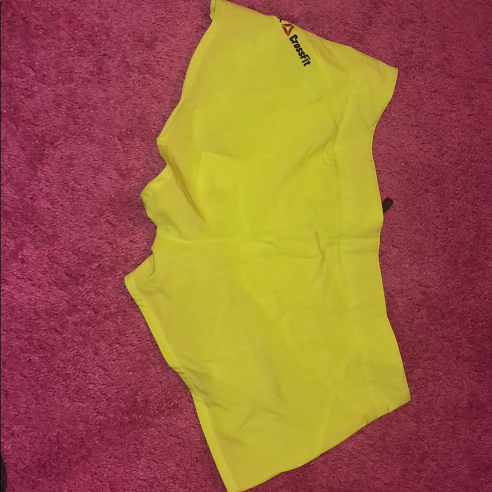 Reebok Neon Yellow Athletic Shorts - Picture 3 of 4